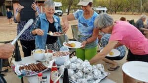 Travel tour- women eating